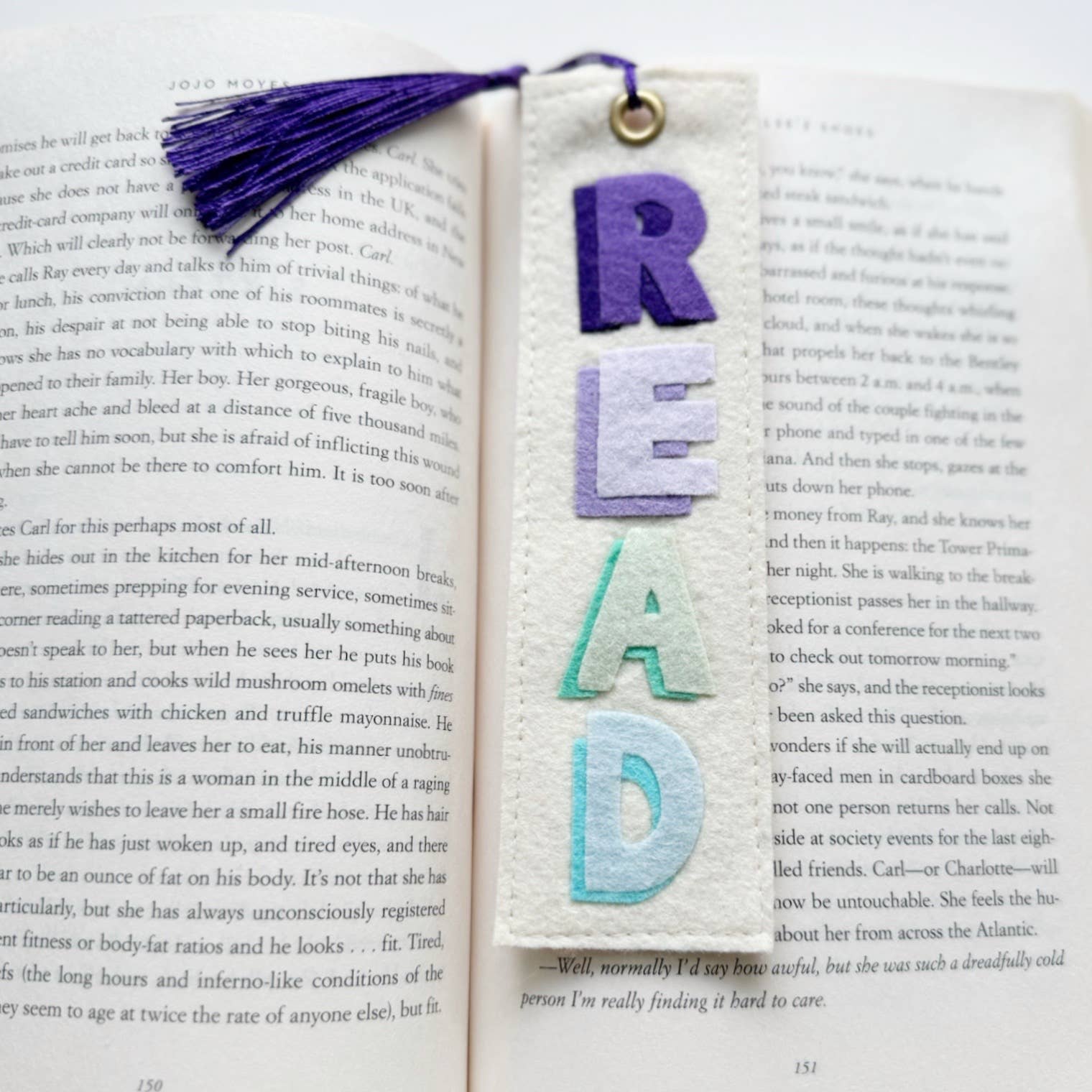 Milo & Mollie - Wholesale Bookmark - Read Felt Bookmark 2