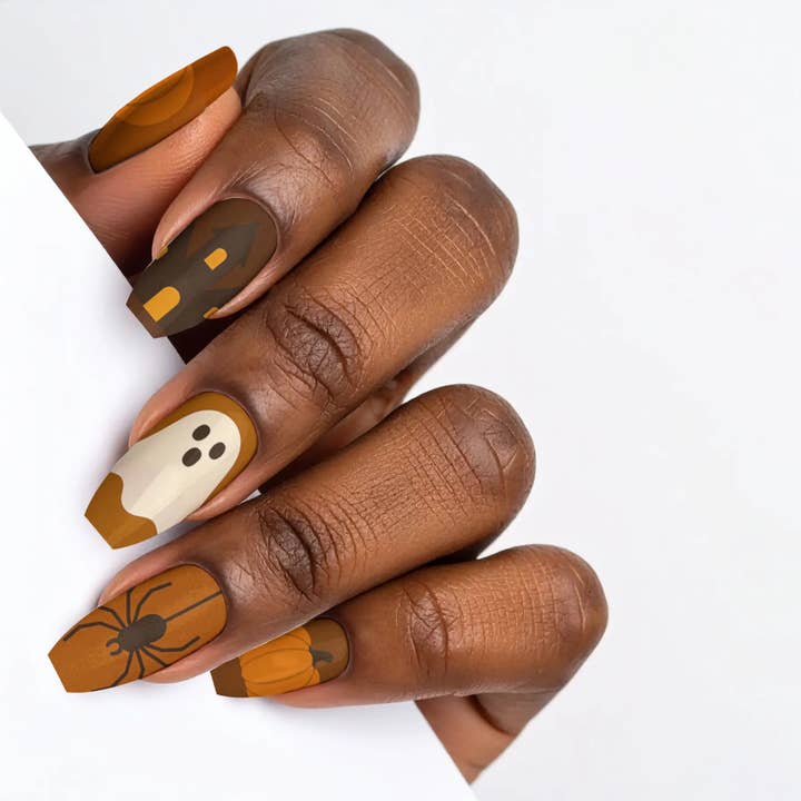 FYNE BODY - Wholesale Press-on/fake nails - Cocoa Coven Gothic Autumn Press-On Nails40