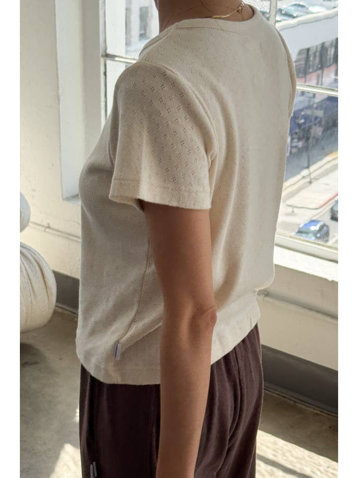 Le Bon Shoppe - Wholesale Knit Top - Women's - Pointelle Babe Tee (2S-2M-1L)26