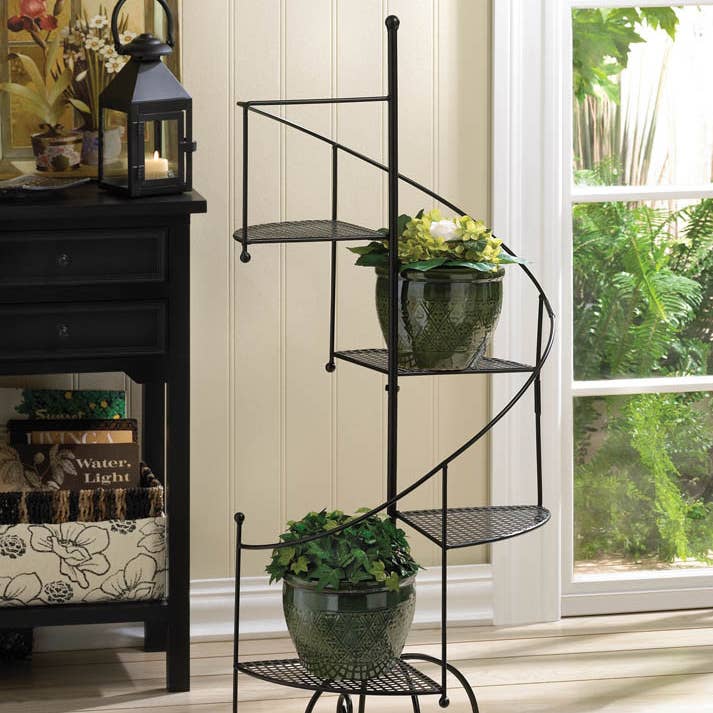Metal Staircase Plant Stand - Indoor Outdoor Holder for wholesale by My Wholesale Gifts