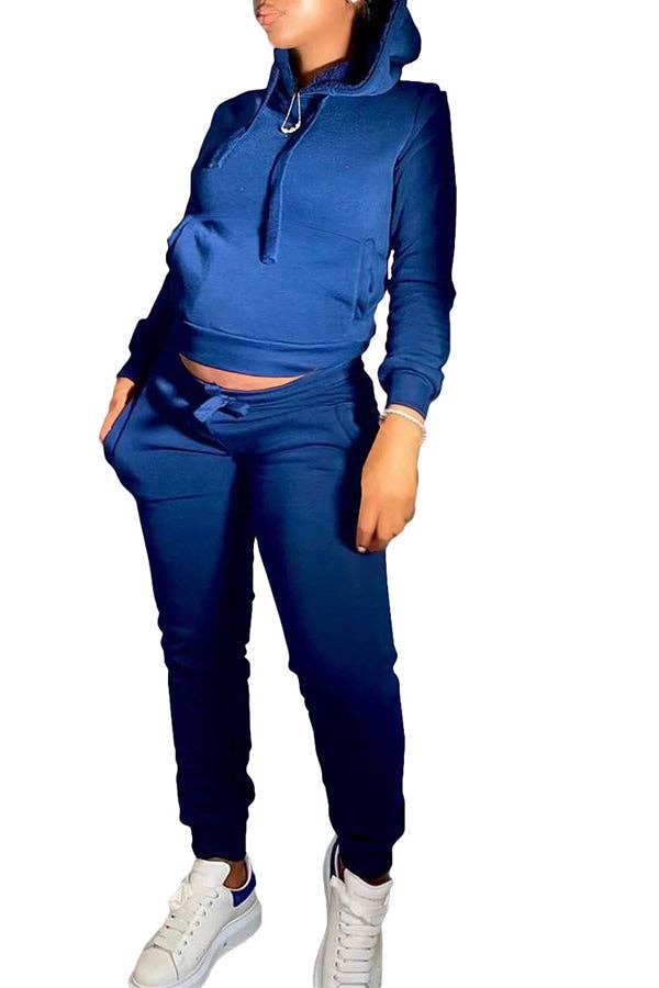 MB Fashion Wholesale - Vente Ensemble de vêtements d'intérieur – femme - Ensemble de jogging confortable et décontracté MB FASHION avec sweat à capuche 274R10