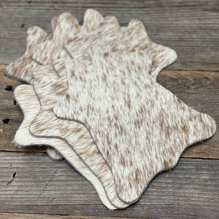 Circle P Leather - Wholesale Coasters - Mini Cowhide Coasters1