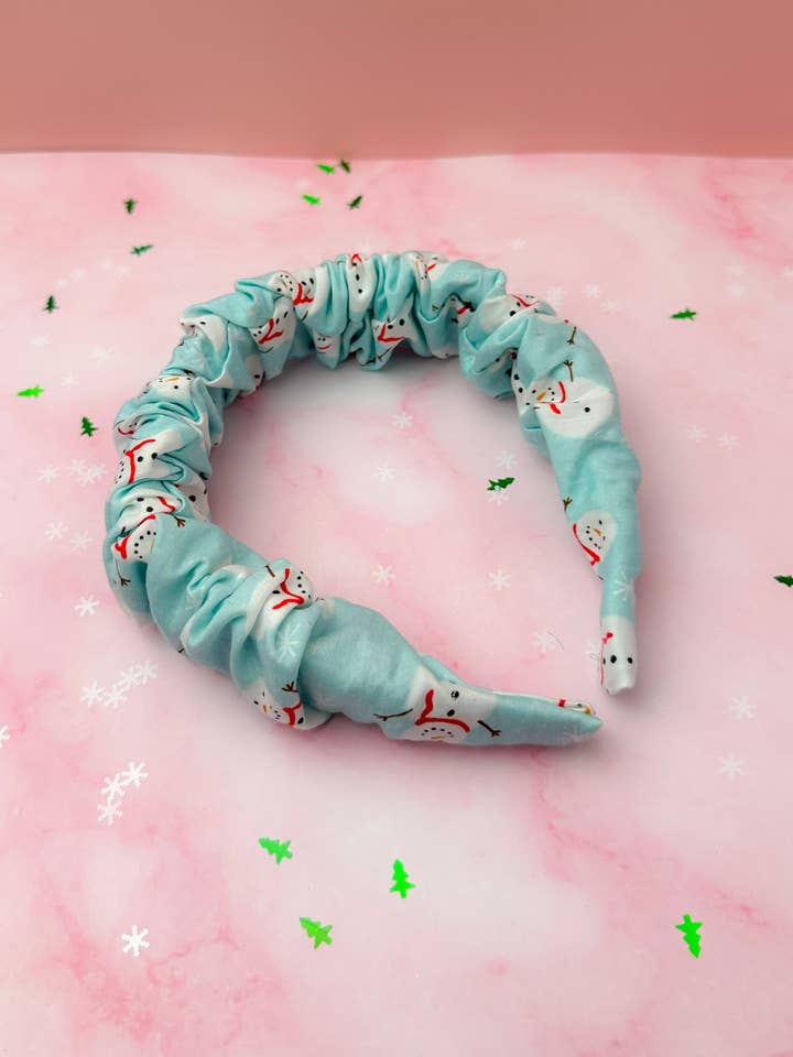 Frosty EXCLUSIVE Scrunchie Headband | Handmade Hair Accessories UK for wholesale by ThatsSewLauraUk