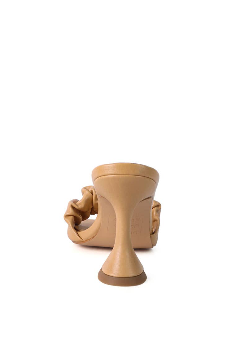 Rag Company - Wholesale High Heels - Women's - Rebel Ruched Straps Spool Heel Sandals5