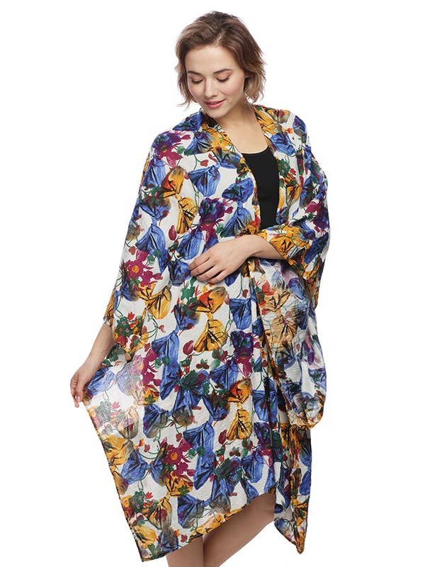 Suzie Q USA – wholesale Kimono – Women's – Abstract Print Kimono