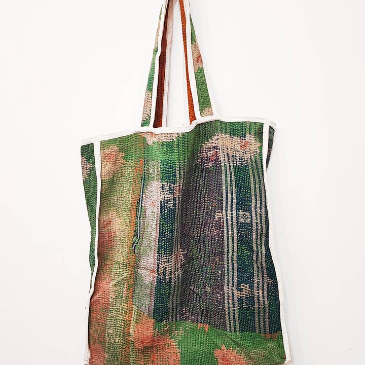 Indigo Collection - Wholesale Tote Bag - Women's - VINTAGE KANTHA TOTE10