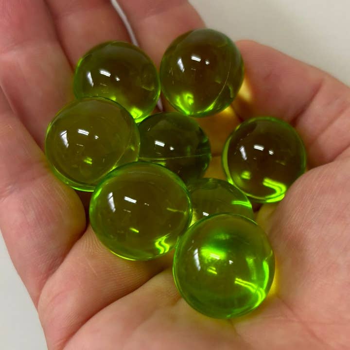 200 x Green Round Bath Pearls - Coconut And Almond Scented for wholesale by Bare Boutique