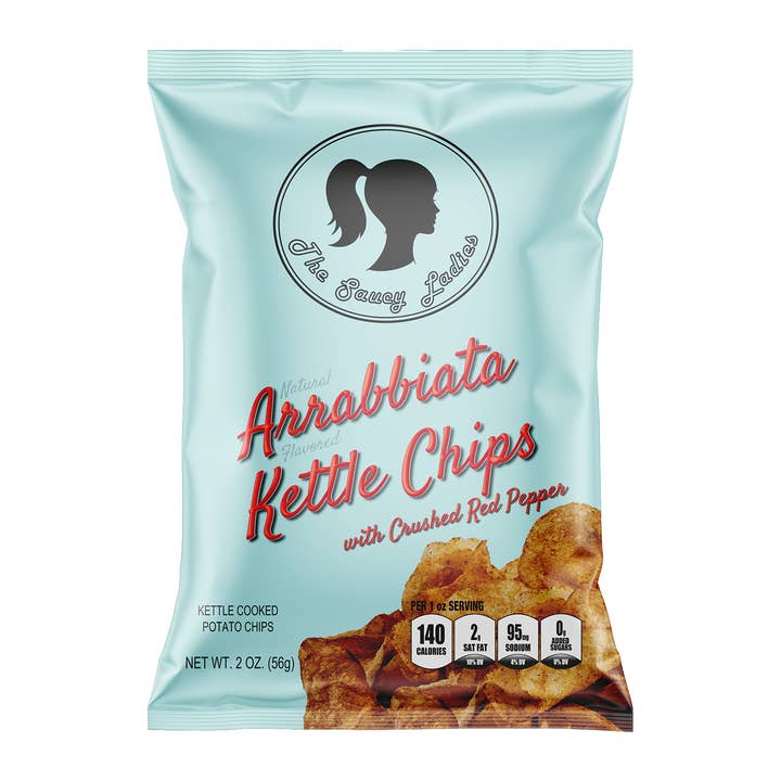 The Saucy Ladies - Wholesale Chips - Saucy Ladies Arrabbiata Kettle Chips - 2oz0