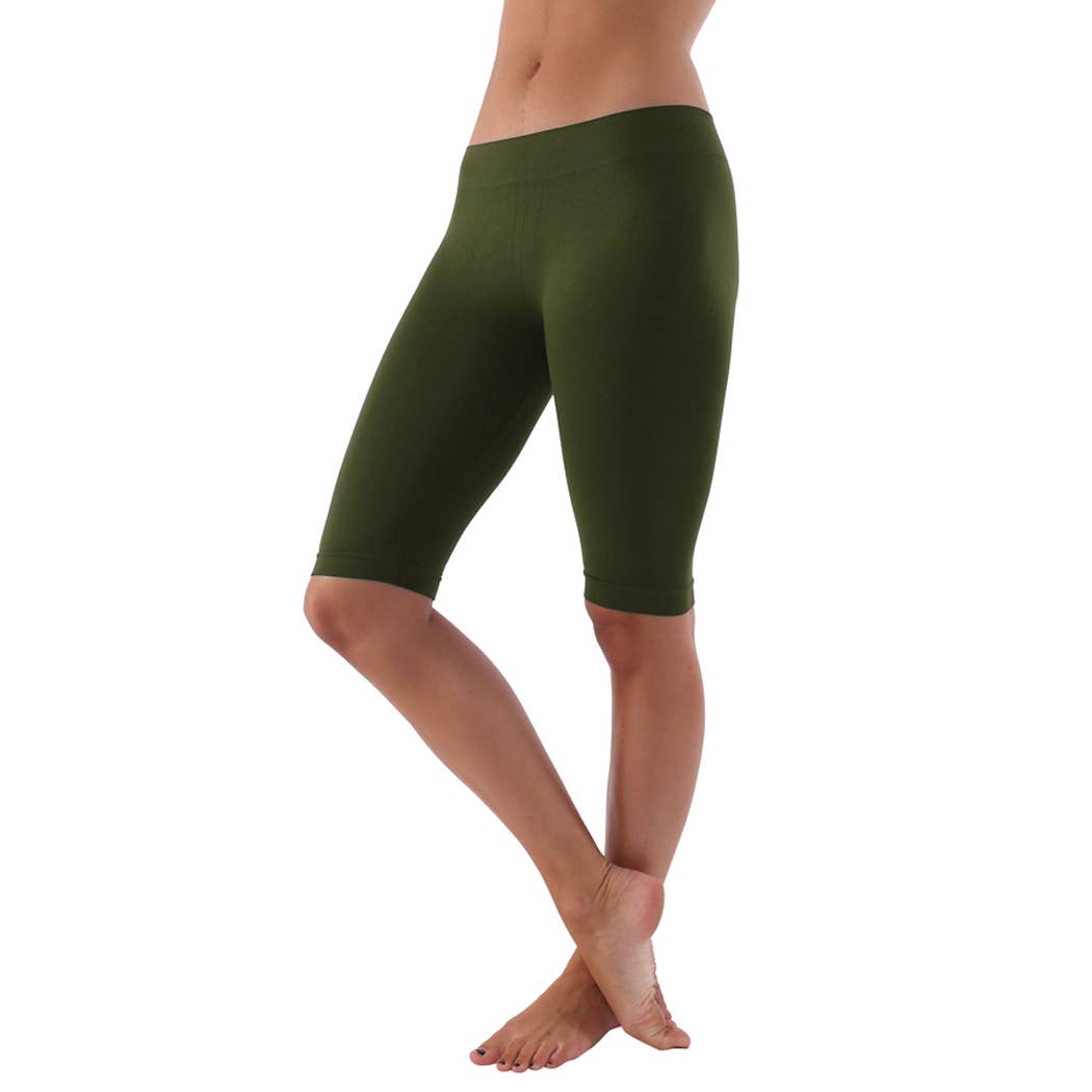 ITZON - Wholesale Athletic Shorts - Women's - S01 Bermuda Short - DARK OLIVE0