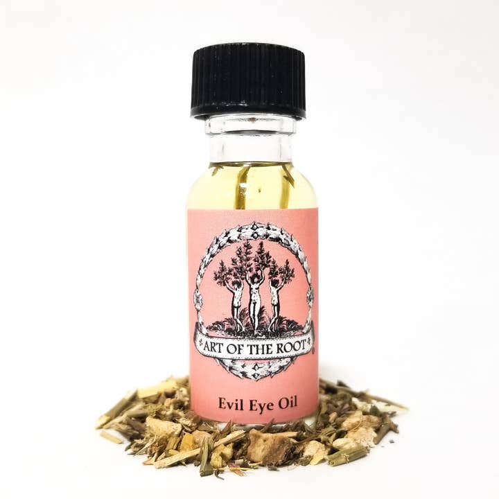 Art of the Root - Wholesale Meditation Supplies - Evil Eye Oil for Negativity, Bad Energy & Psychic Attacks