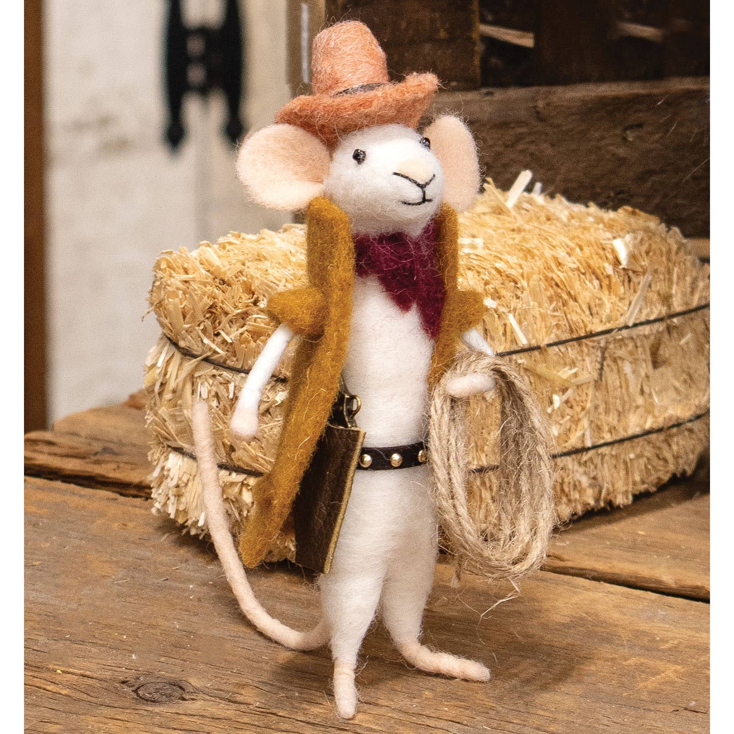 Bright Ideas - Wholesale Ornament - Cowboy Mouse Ornament1