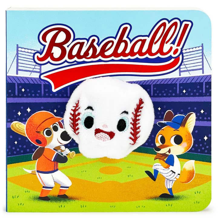 Baseball! Interactive Finger Puppet Board Book for wholesale by Cottage Door Press