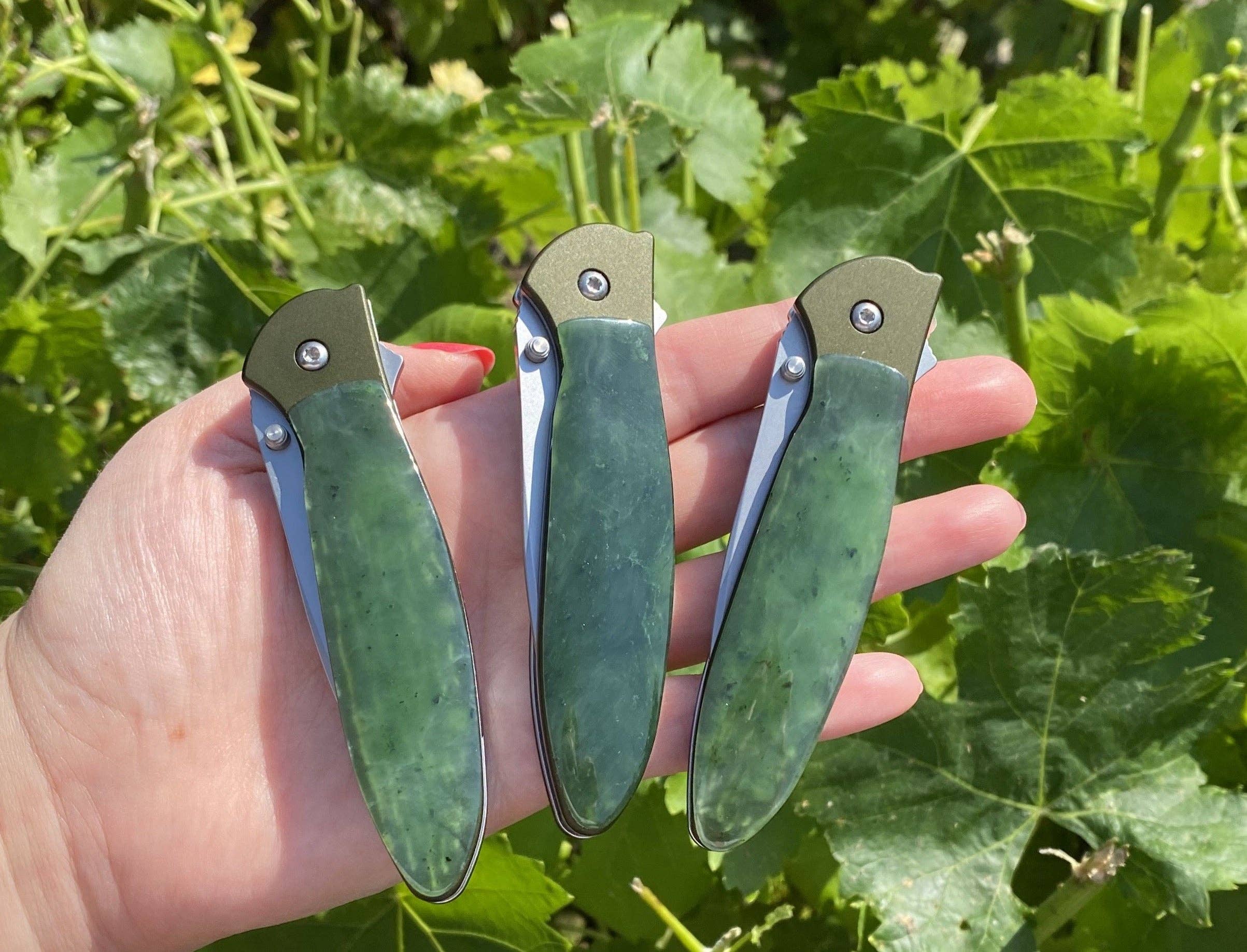 Ivory Jacks - Vente Couteau de poche/étui - Couteau de poche Kershaw Leek Jade Olive Accent1