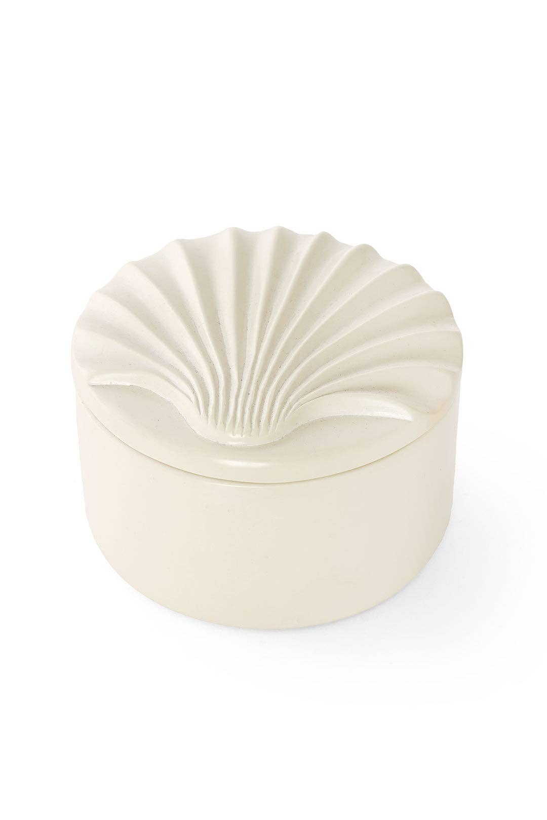 Swahili | AFRICAN MODERN - Wholesale Decorative Box - All Natural Soapstone Scallop Shell Storage Box0