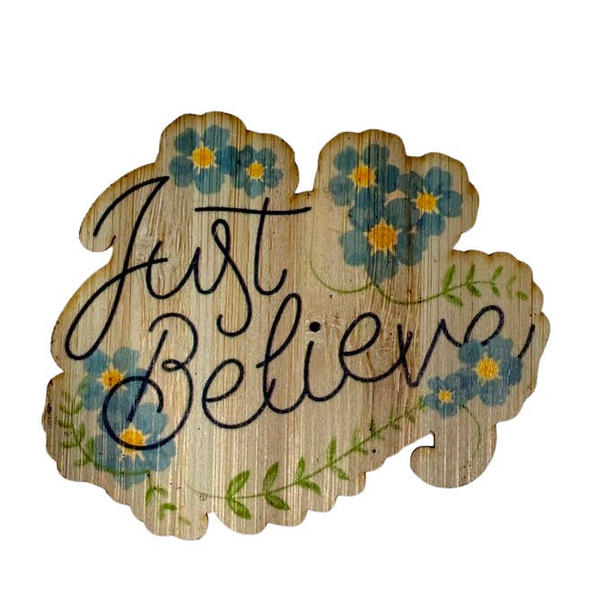 Just Believe for wholesale by Bamboo Wood Stickers