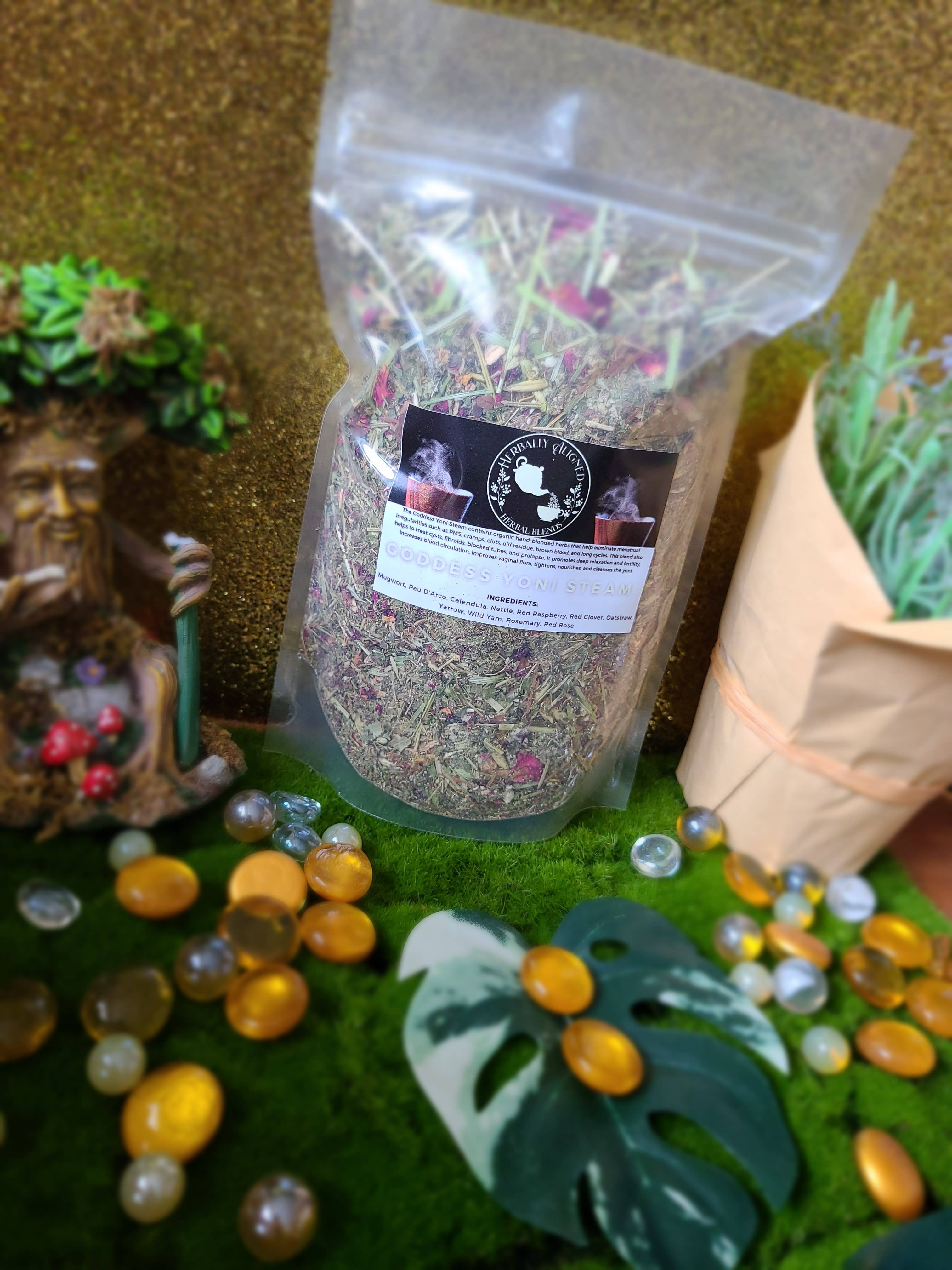 Aligned Herbally - Wholesale Health/Detox Tea - Goddess Yoni Steam1