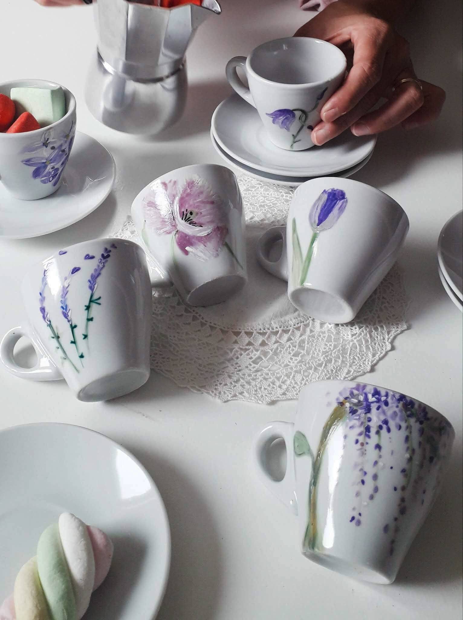 Lisa's Fairy - Wholesale Coffee Mug - Set of 6 Coffee Cups, Floral Coffee Cups0