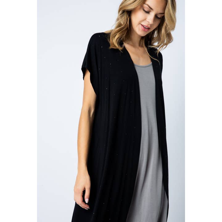 GILET CON MANICHE AD ALETTA CON PIETRE per la vendita all'ingrosso da parte di VOCAL