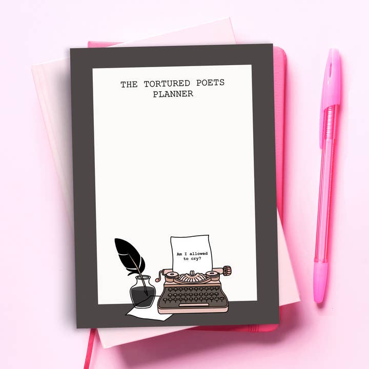 Pop Cult Paper – wholesale Anteckningsblock – Roliga anteckningsblock - Taylor Swift TTPD Tortured Poets anteckningsbok