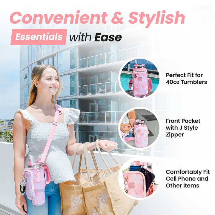 MADE EASY KIT - Wholesale Insulated mug/tumbler - Tumbler Cup Carrier w/ Handle Opening for 40oz Bottles8