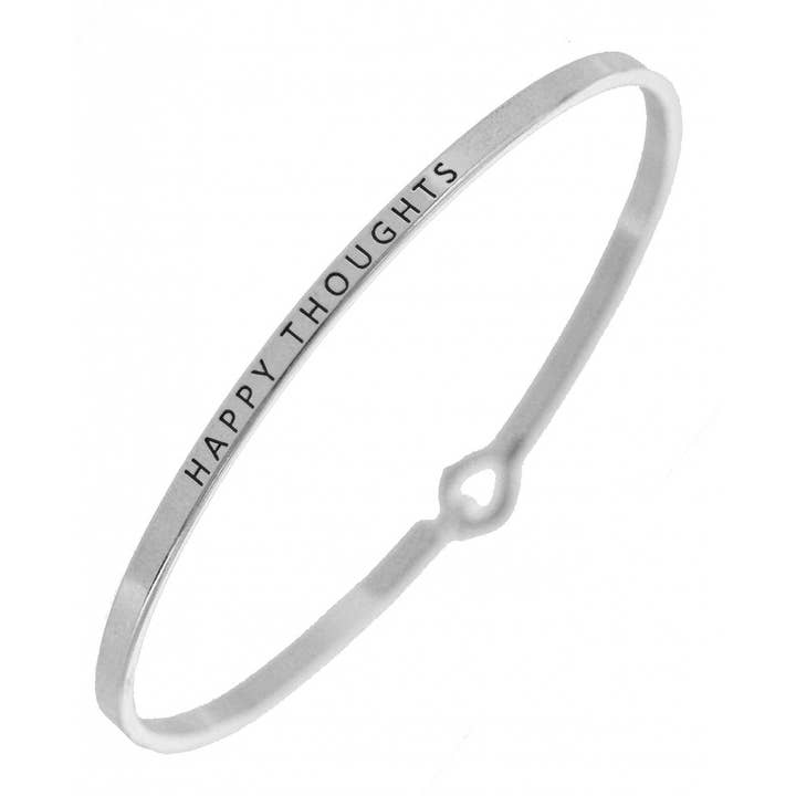 FR7102 PENSIERI FELICI_3mm Bracciale Inciso con Messaggio per la vendita all'ingrosso da parte di 0011 PREMIERE