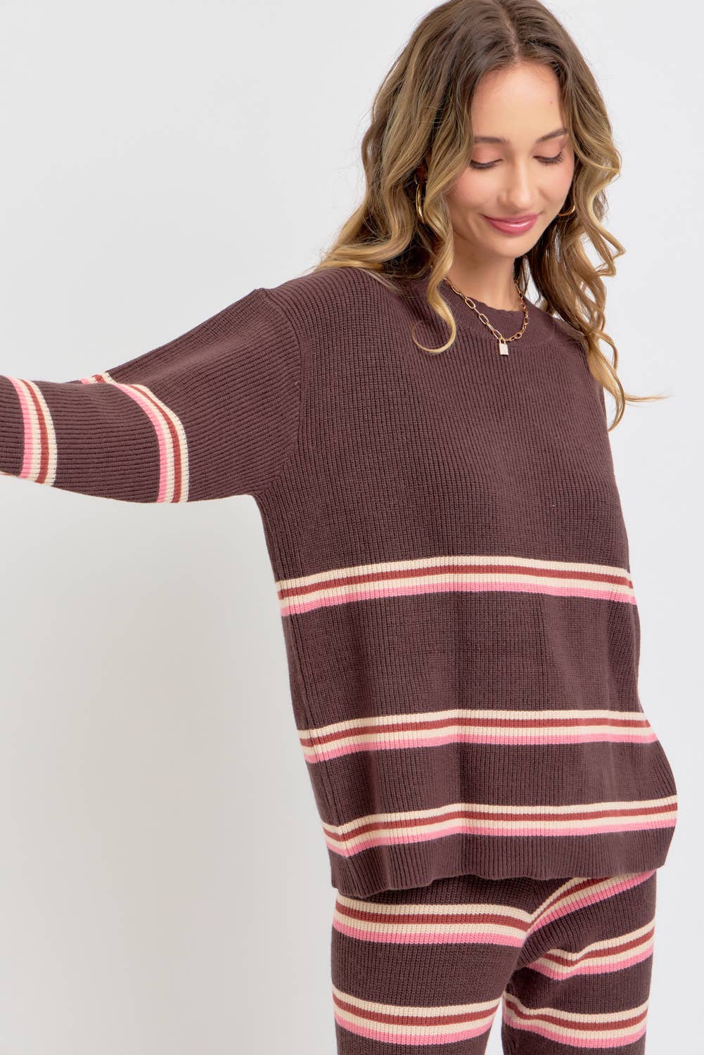 Sweet Lovely by Jen – Engroshandel Pullover - Dame – STRIBET STRIKTOP/SWEATER7