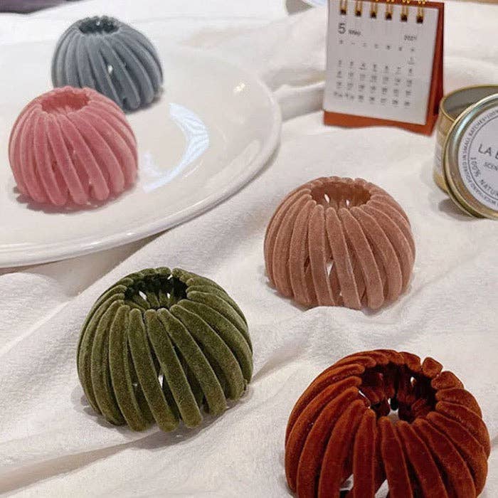 LanLivia – Engroshandel Hårbånd - Dame – Elastiske hårbobler med geometrisk fuglerede-design7