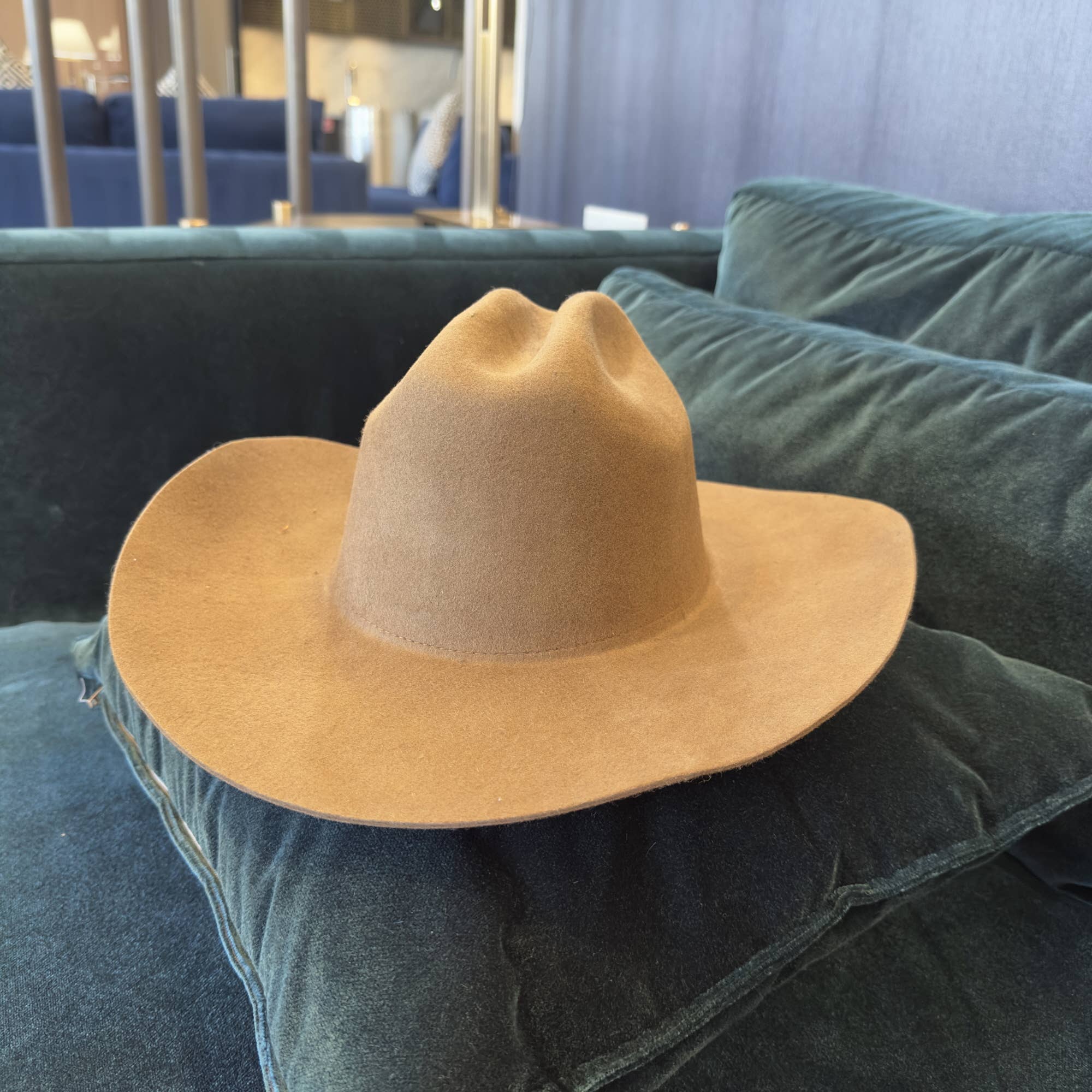 Queens INC - Vente Chapeau de cowboy – femme - Meilleure vente !! Chapeau de cowboy en laine australienne à 100 %.5