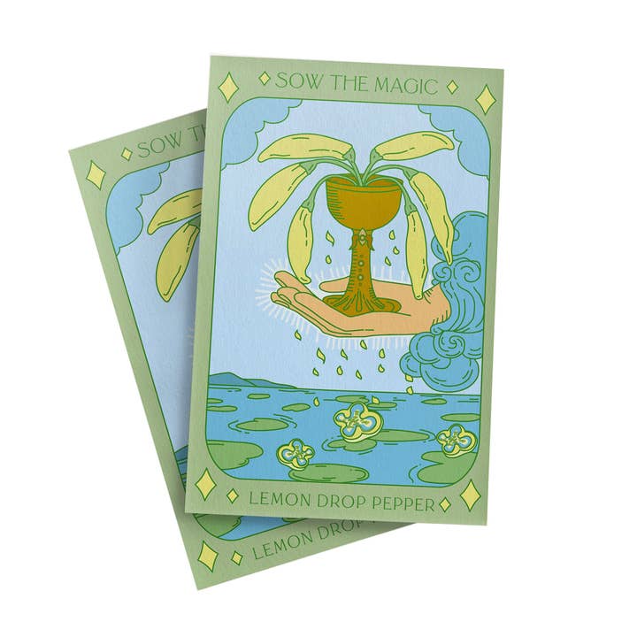 Sow the Magic - Wholesale Plant Seeds - Lemon Drop Pepper Tarot Garden + Gift Seed Packet