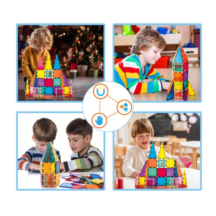 PicassoTiles - Wholesale Building Set - Kids - PicassoTiles 36 Piece Rocket Set Magnetic Building Block Set