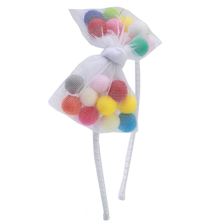 Sparkle Sisters by Couture Clips – Bandana - Crianças por atacado – Tiara de arco Pom Pom0