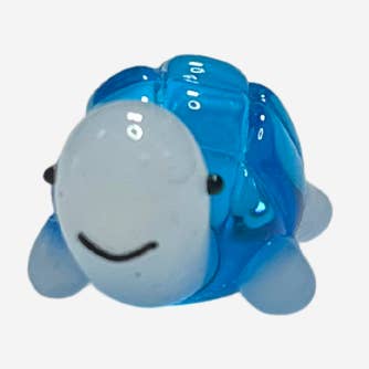 Glücksbringer - Blaue Schildkröte Glasfigur für den Großhandel von Merry & Bright LLC