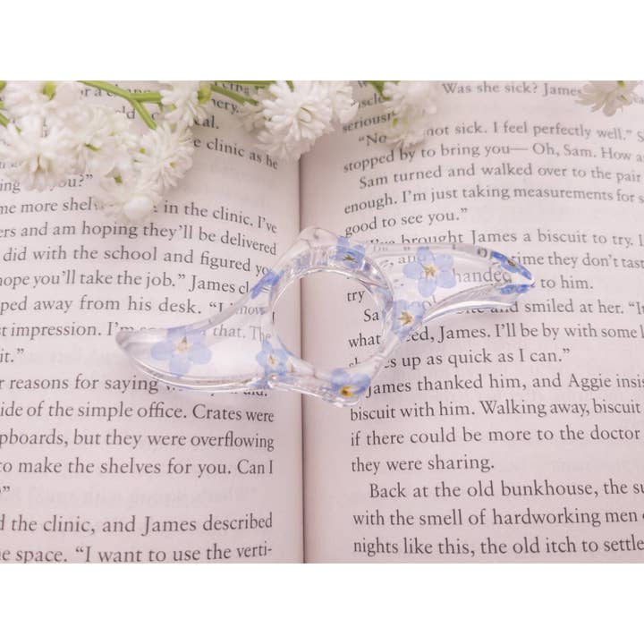 Botanically Bookish - Wholesale Bookmark - Floral Book Page Holder, Flower Thumb Page Spreader