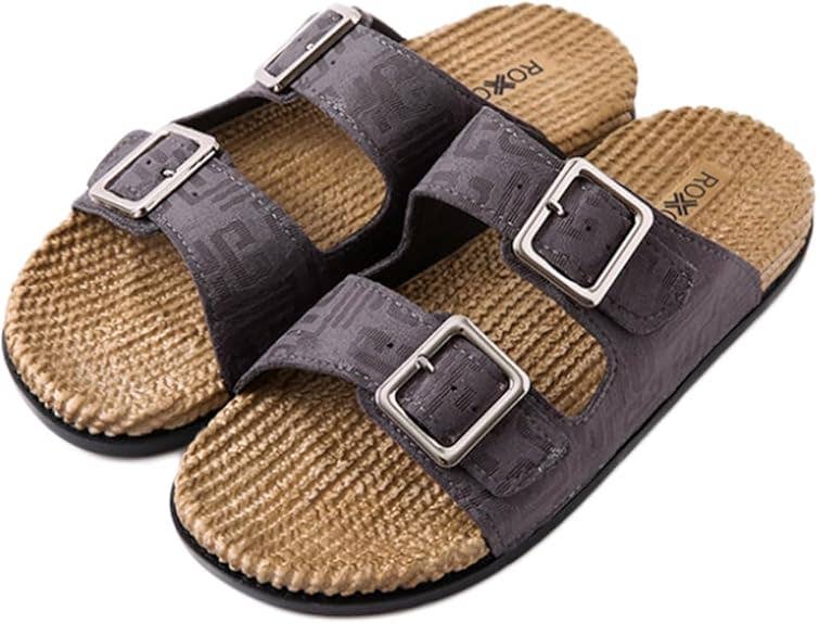 Roxoni - Wholesale Sandals - Women's - Roxoni Women's Fashion Double Buckle Indoor/Outdoor Sandal0