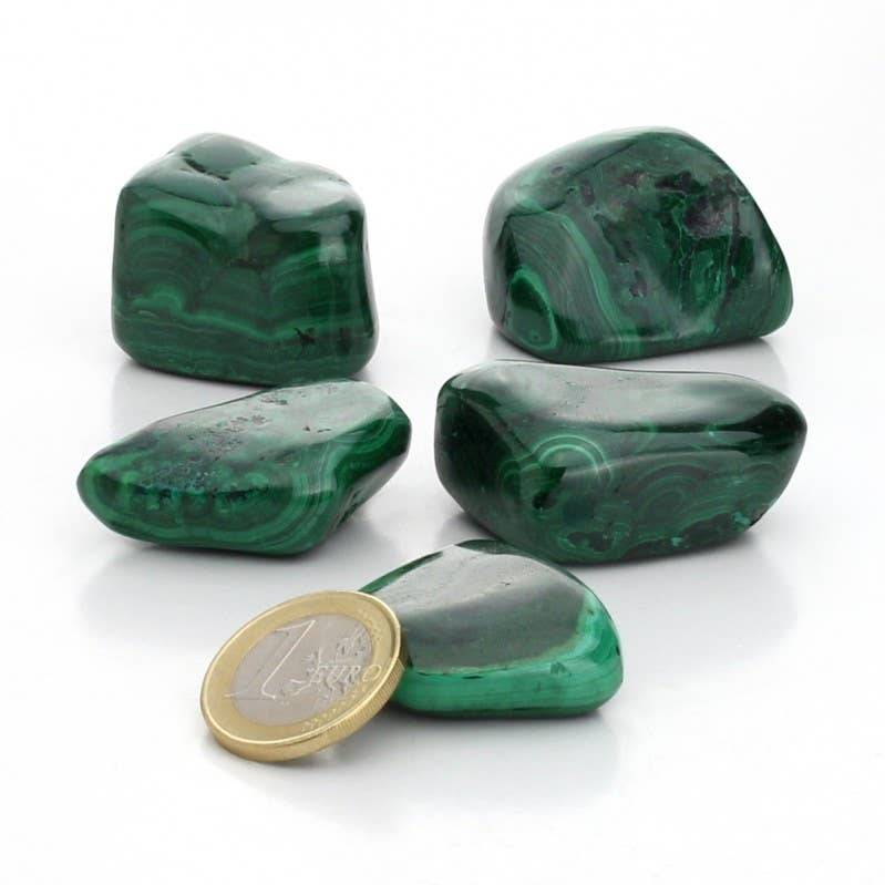 UniArt - Wholesale Ornament - Large tumbled malachite stones, 200 grams3