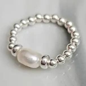 Silver Pearl ring for wholesale by Neave Jewellery