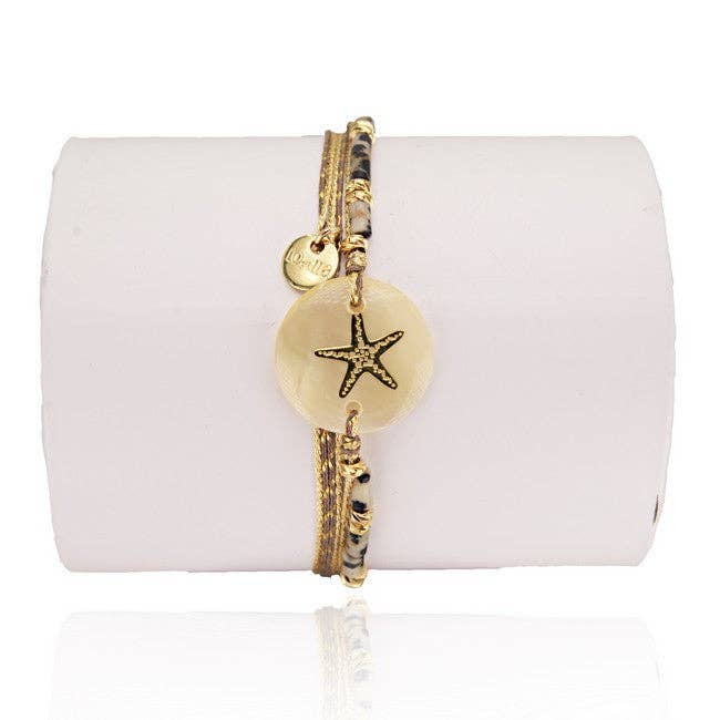 Dalmatian Star Mother-of-Pearl Women's Bracelet 23 for wholesale by LOetMA