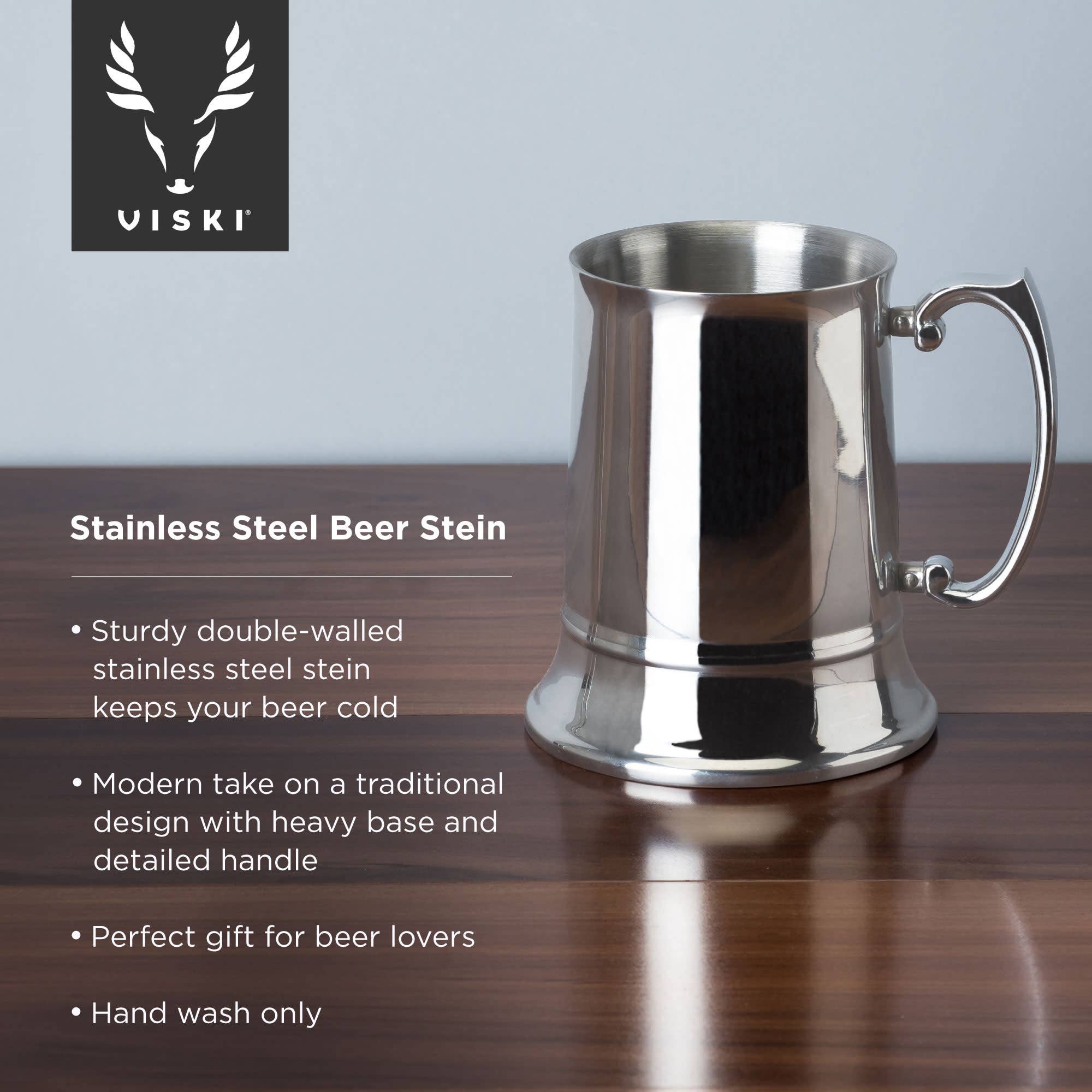 Viski - Wholesale Beer Glass/Mug - Stainless Steel Double Walled Beer Stein4