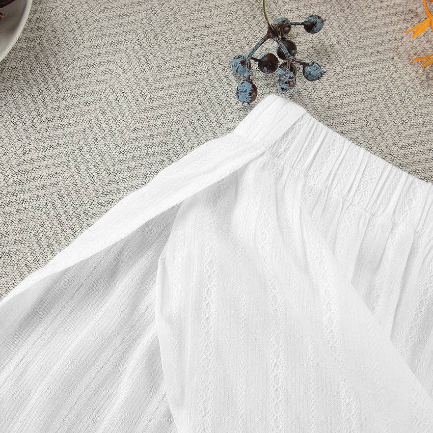 Dipped Shop – Engroshandel Pyjamasæt - Dame – Stribet Jacquard Blødt Nattøjssæt DPS22399