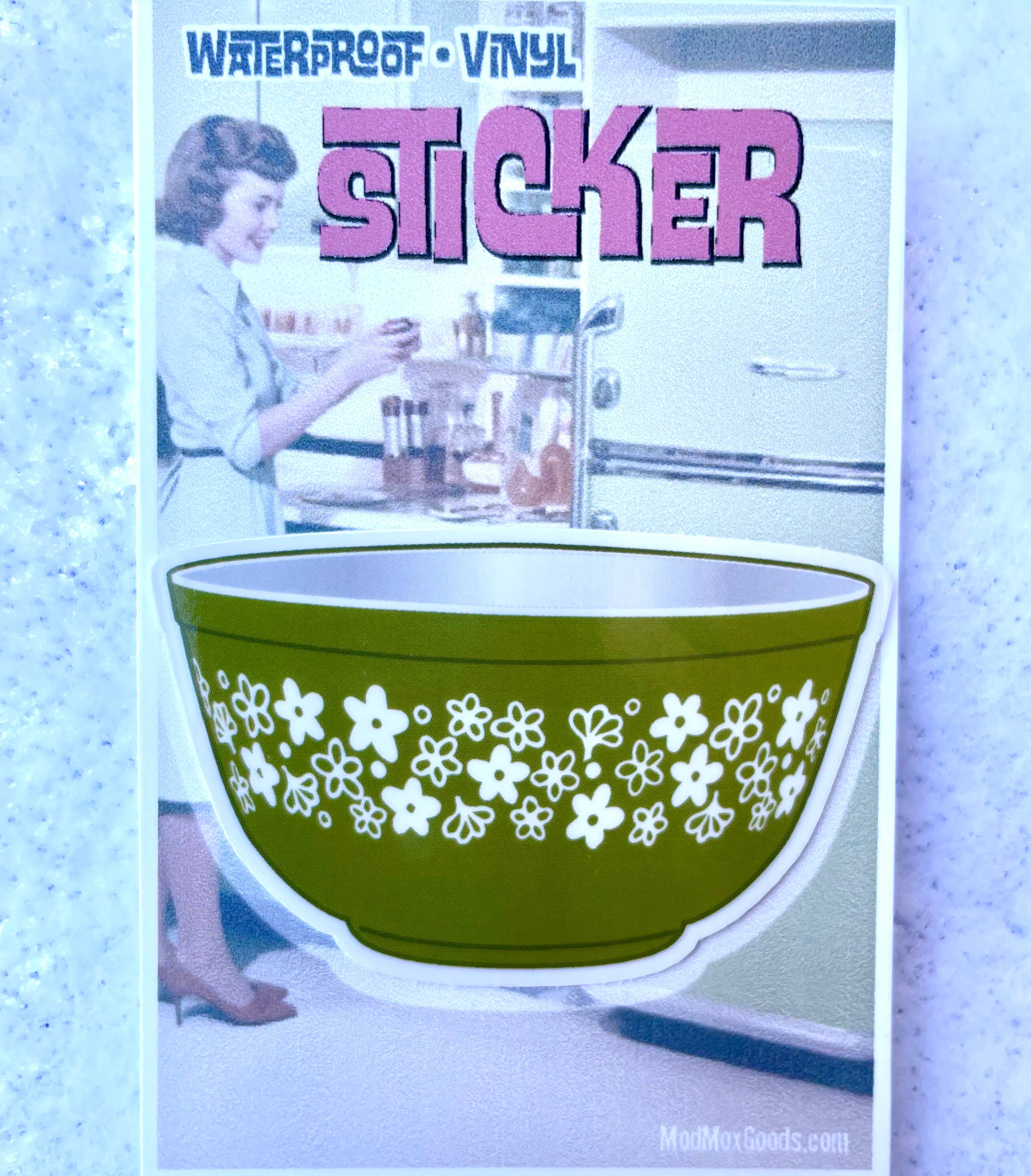 ModMoxGoods - Wholesale Sticker - STICKERS Pyrex Bowl- CHOOSE A LA CARTE
===15