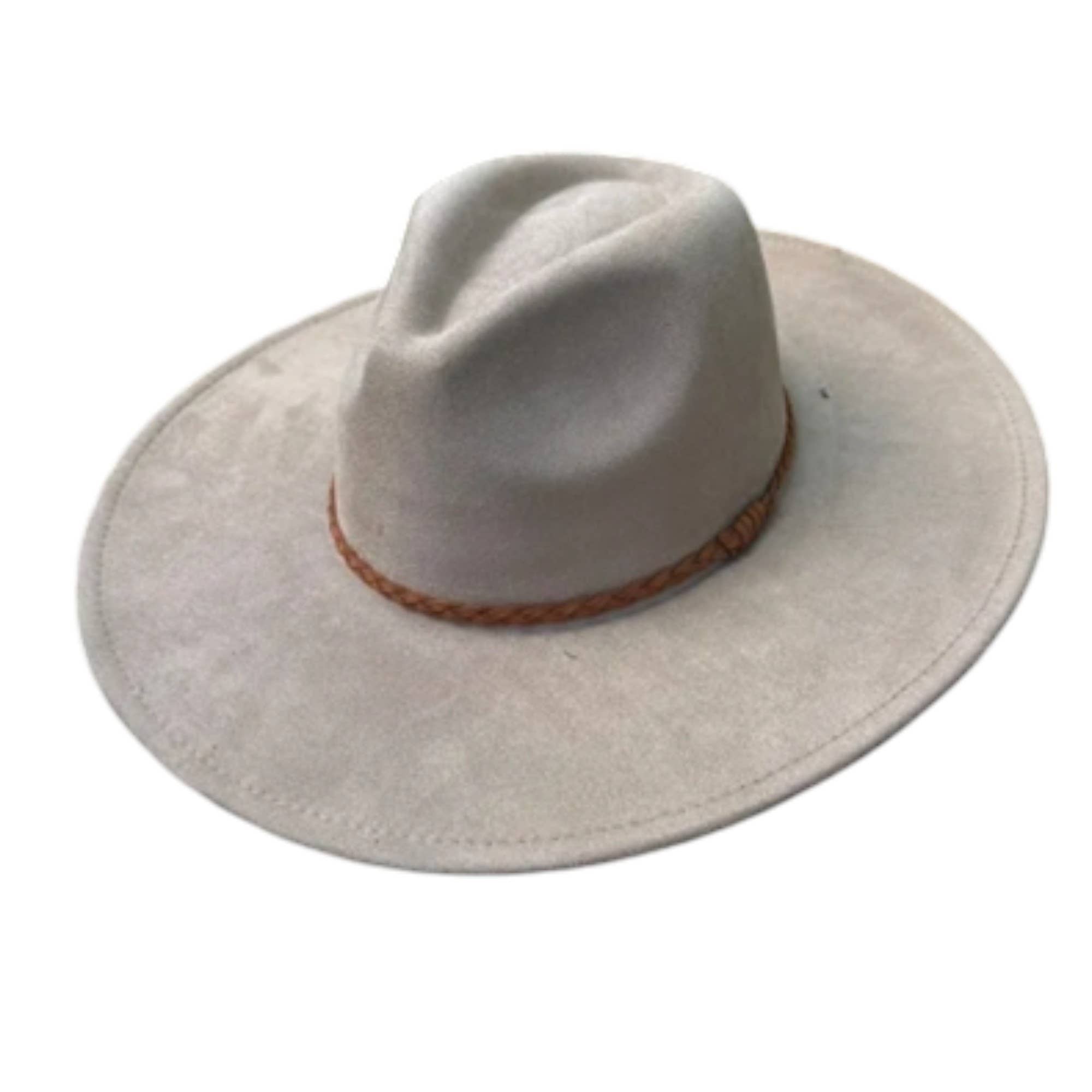 Portia Hat – wholesale Fedora - Unisex – Wide Brim Vegan Suede Hat – Classic & Stylish 8