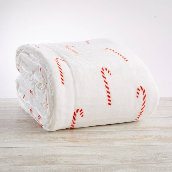 BH Collective - Wholesale Throw Blanket - Throw Blanket - Holiday Printed Sherpa - Esmay Collection61