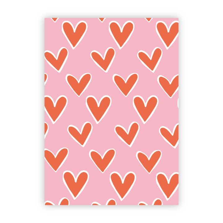 Wenskaart | Hartjes voor wholesale door Wensjegeluk