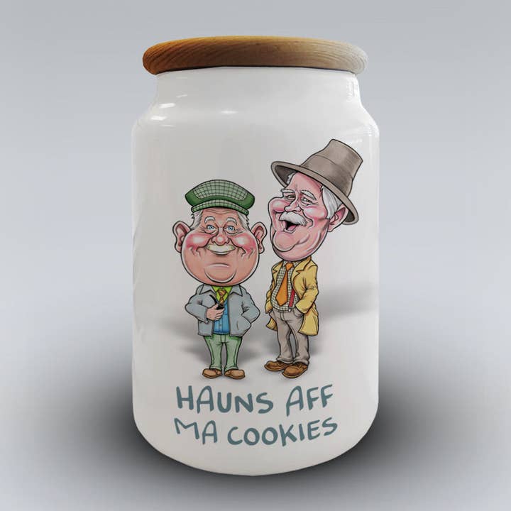 Auld Pals - Hauns Aff Ma COOKIES - Small Storage Jar for wholesale by Pureminted