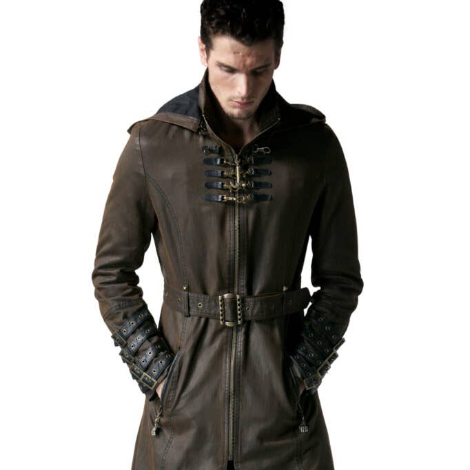 Y550 - Steampunk-jas met riemen voor wholesale door Western Fashion