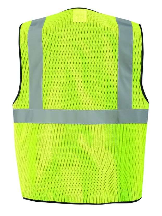 Hyperkewl / Miracool Occunomix - Wholesale Safety Vest - Unisex - High Visibility Value Mesh Standard Zipper Safety Vest,Cls 22
