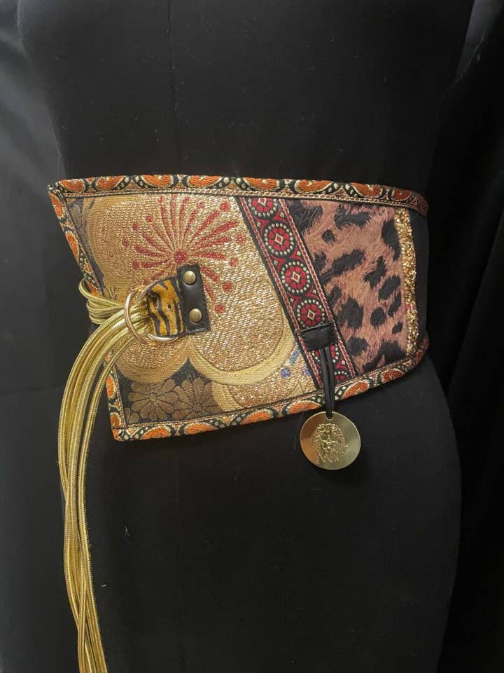 Gürtel mit seitlichem Bindeband Gold für den Großhandel von Blk-mktbazaar