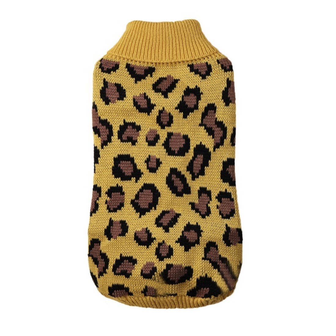 Cheerhunting – Engroshandel Sweater - Hund – Ozzie leopardmønstret trøje til små hunde1