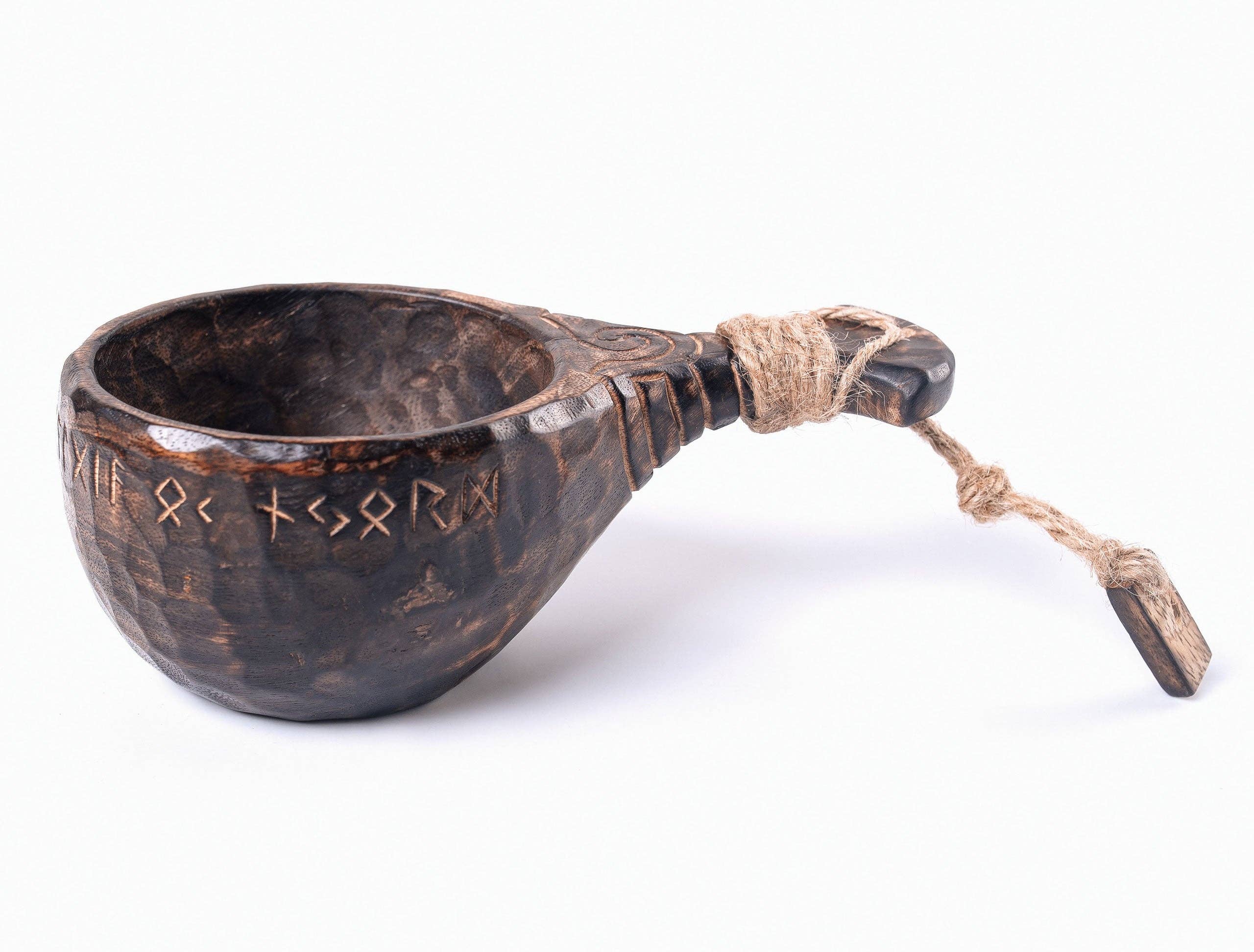 Norse Tradesman – wholesale Dricksglas och koppar – Träkuksa - handgjord historisk kåsa från Norse Tradesman14