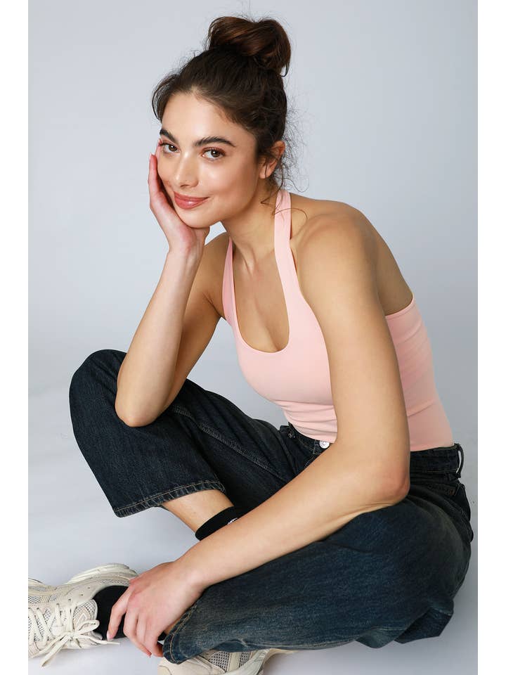 NIKIBIKI - Wholesale Knit Top - Women's - NS8392 - Clean Line Halter Top